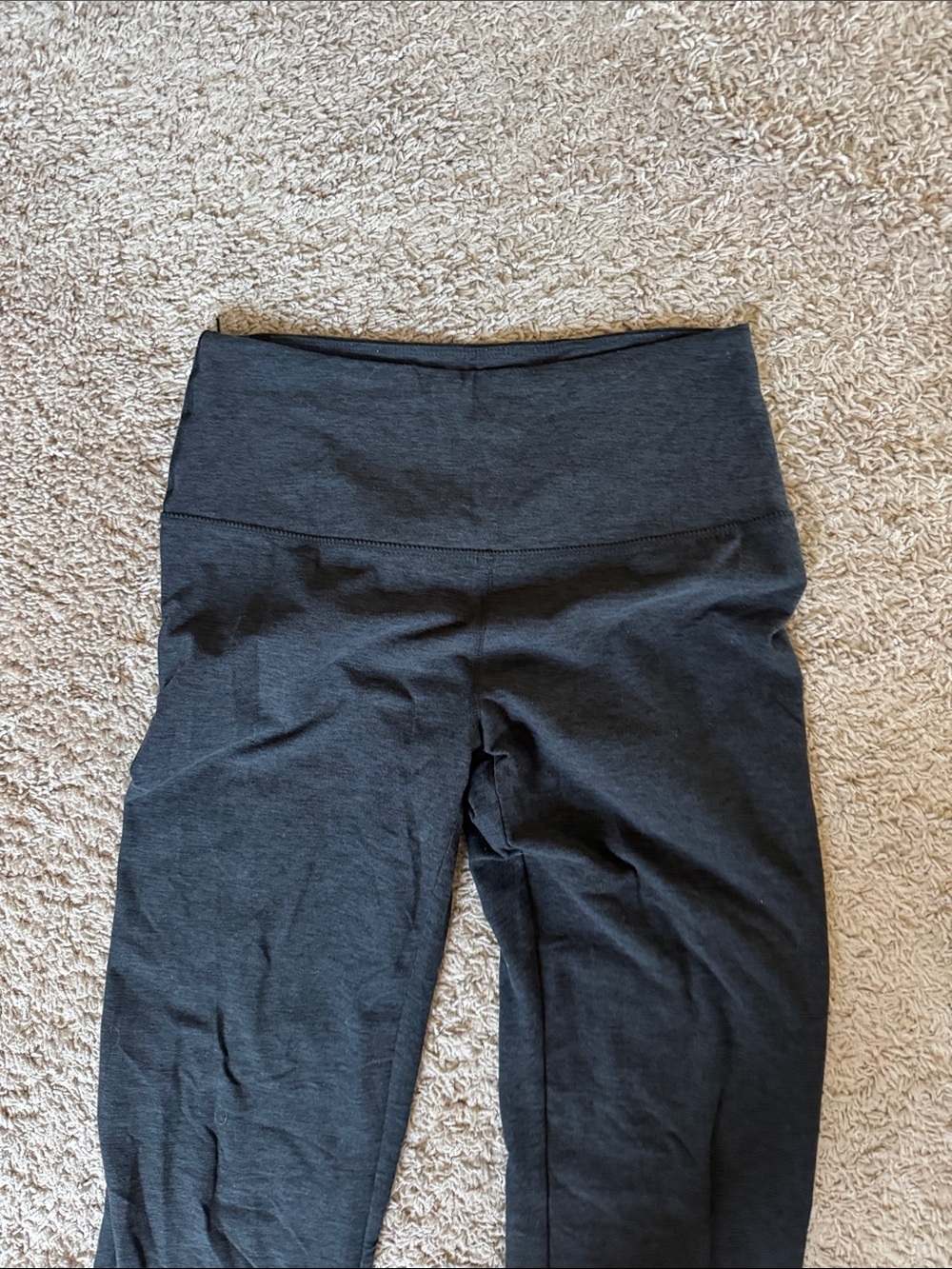 Jockey Dark Charcoal Wide-Waistband Flare Pants / D38 - Picture 2 of 3